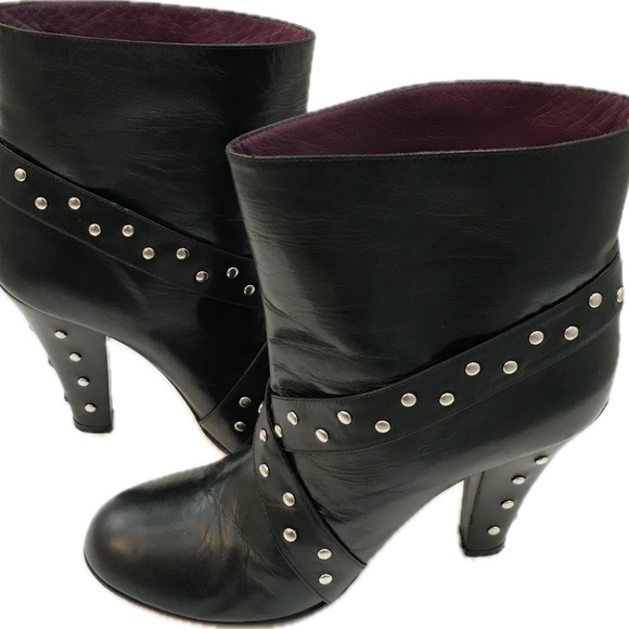 Rare Vintage Marc by Marc Jacobs Studded Moto Ankle Boots 9.5 - Picture 3 of 8